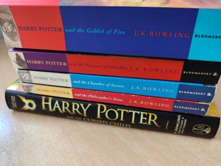 HARRY POTTER 1-4 and THE CURSED CHILD
