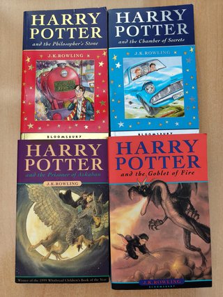 HARRY POTTER 1-4 and THE CURSED CHILD