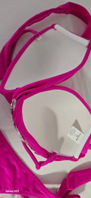 Bikini Fucsia Donna Fascia Push Up Taglia 46