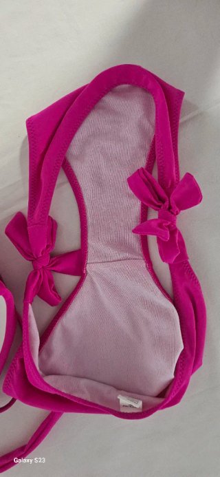 Bikini Fucsia Donna Fascia Push Up Taglia 46