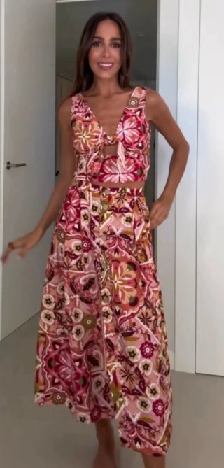 Conjunto estampado floral ZARA