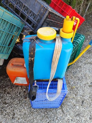 Mochila sulfatadora azul