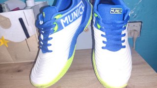 Zapatillas Munich Tenis Blancas y Azules