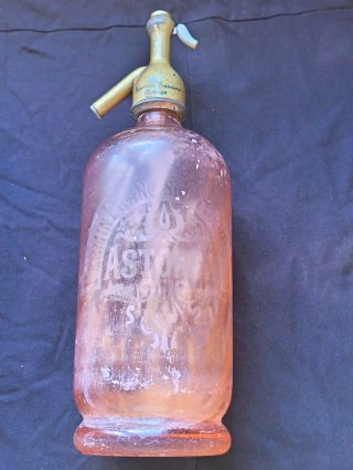 Sifón antiguo de cristal Fermín Francisco Rodrígue