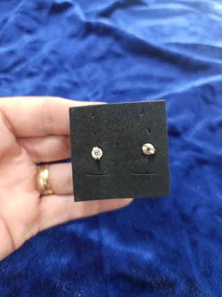 Pendientes Perla Plata Ley