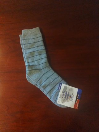 Calcetines TEMIL grises a rayas