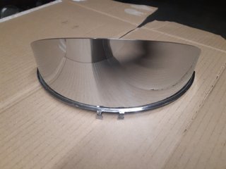 Visera Faro Harley D./Triumph Cromada