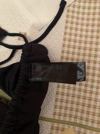 Bikini ASOS Negro Talla S Nuevo