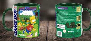Taza Bart Simpson Game Boy