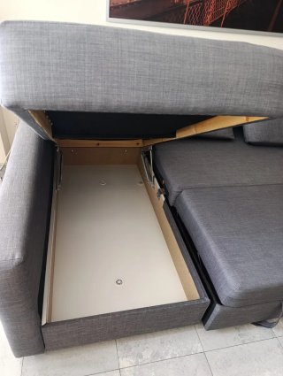 Sofá cama IKEA FRIHETEN gris oscuro
