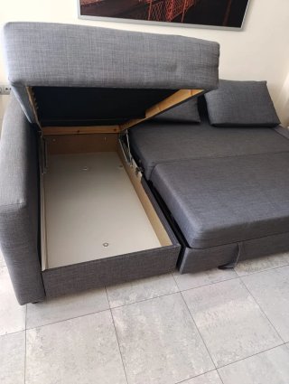 Sofá cama IKEA FRIHETEN gris oscuro