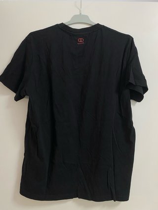 Camiseta Gucci Negra Estampada
