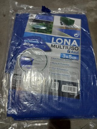 Lona Multiusos Impermeable Azul 3x5m