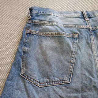 Bermuda Vaquera H&M Talla 32 Bajo Deshilachado