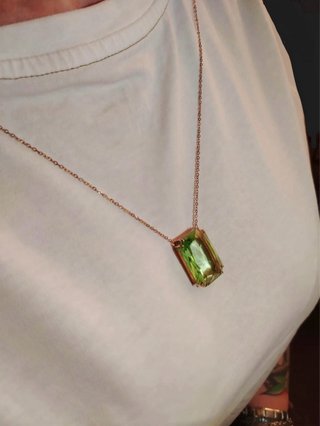 Collana Swarovski Millenia Verde Smeraldo