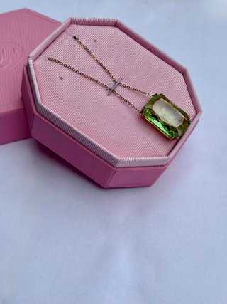 Collana Swarovski Millenia Verde Smeraldo