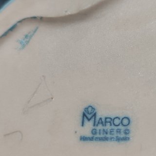 Marco Giner. Figura de cerámica “Niña durmiendo” h