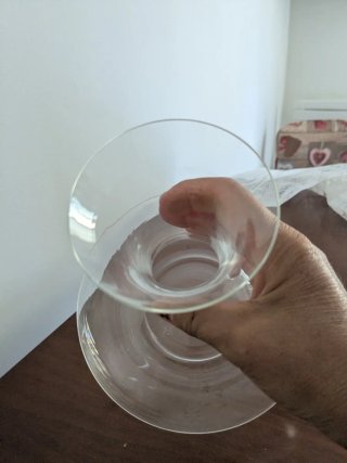 Caraffa vino in vetro trasparente