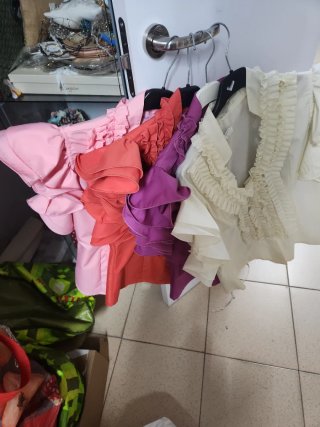 Camisa Flamenco Volantes 5 colores  2 tallas
