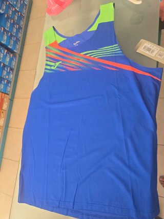 Camiseta Joma Tirantes Hombre Azul/Verde XXL