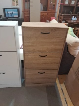 Zapatero Moderno Blanco 3 Puertas
