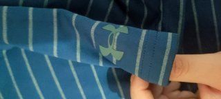Polo Under Armour Rayas Azules