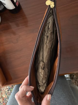 Bolso de piel con cartera a juego