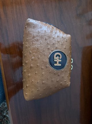 Bolso de piel con cartera a juego