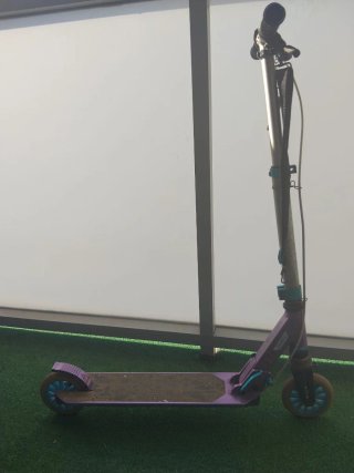 Patinete Oxelo Morado Ruedas Azules