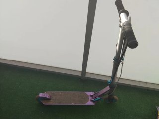 Patinete Oxelo Morado Ruedas Azules