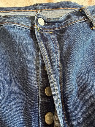 Levi's 501 Vaqueros Talla W42 Azul Rectos