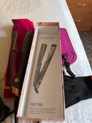 Plancha pelo LANDOT oro y rosa