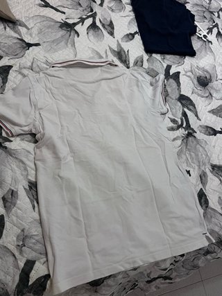 2 Polos Zara Man Azul y Blanco