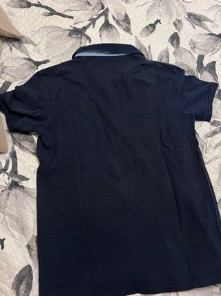 2 Polos Zara Man Azul y Blanco