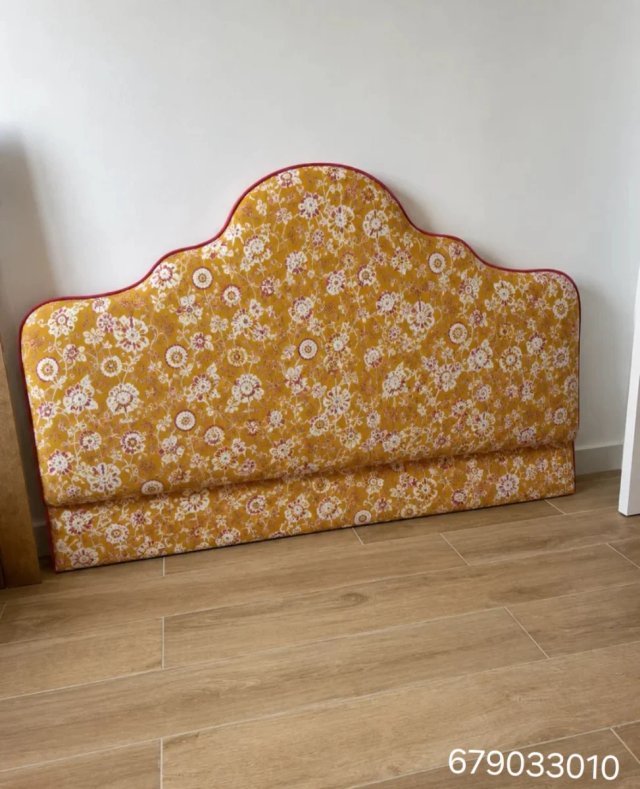 Cabecero de cama personalizado tela floral