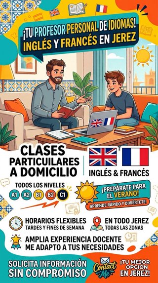 Clases particulares de idiomas a domicilio/online