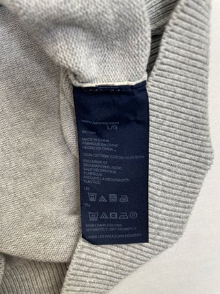 Jersey Tommy Hilfiger Gris Cuello Redondo