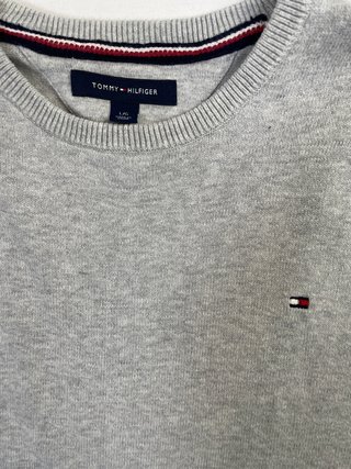 Jersey Tommy Hilfiger Gris Cuello Redondo
