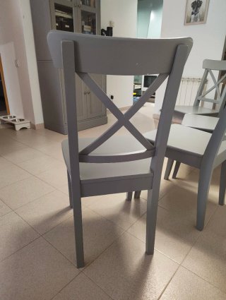 4 Sillas ROSÏNGE IKEA Madera Gris