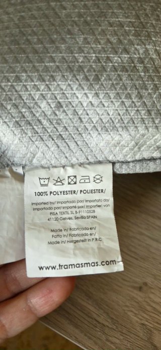 2 fundas cojín gris plata brillo