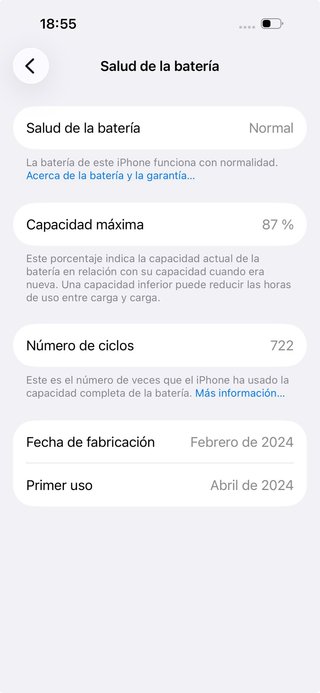 iPhone 15 Pro 128GB 87% TODO ORIGINAL