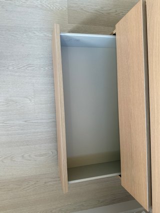 Cómoda MALM 4 cajones roble tinte blanco
