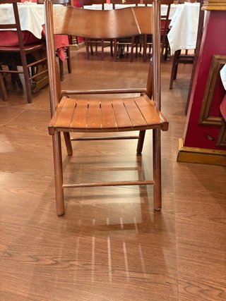 20 Sillas de Madera Plegables Marrones