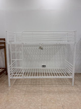 Cama doble individual de hierro nueva