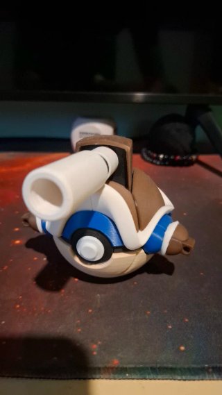 Poké Ball Blastoise 3D Impresa