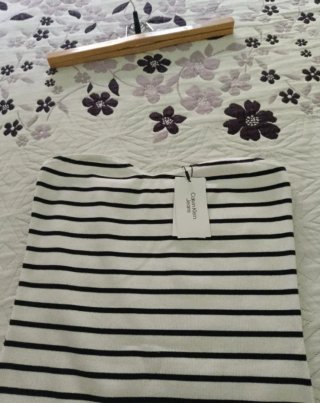 Vestido palabra de honor Calvin Klein