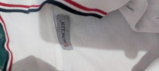 Polo Moncler Blanco Talla XL