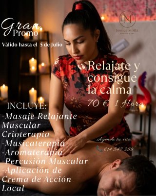 Gran Promoción de masaje relajante muscular