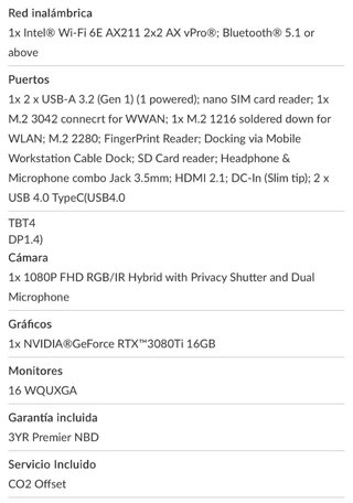 Lenovo ThinkPad P1 Portátil Gen 5
