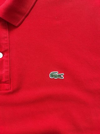 Polo Lacoste Rojo Talla 7 (XL)